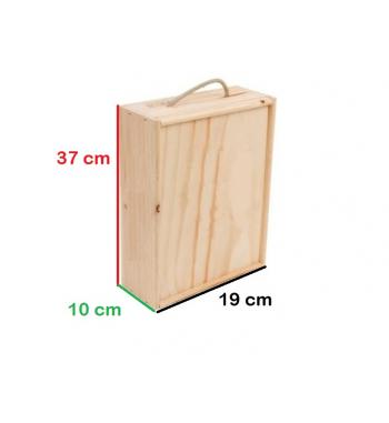 Caja de madera 19 x 37 x 10...